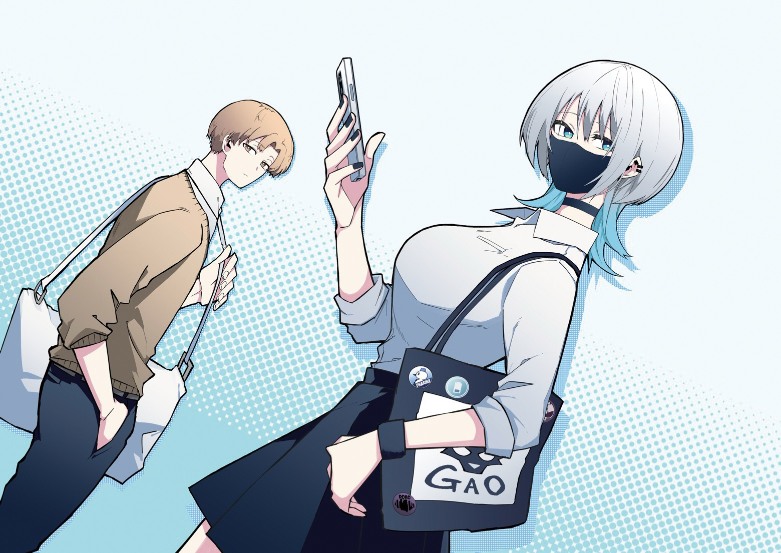 「ウルフちゃんは澄ましたい」ストーリーマンガ（掲載元 GANMA!)
ホンノシオリ（グラフィック・イラスト専攻／2019年3月卒業）